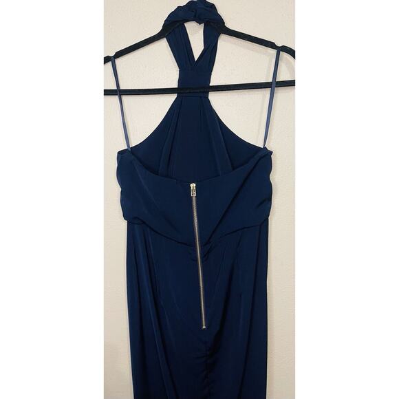 Shona Joy | REVOLVE | Navy Knot Draped Midi Dress | Women’s | Size: 8 - Picture 8 of 12